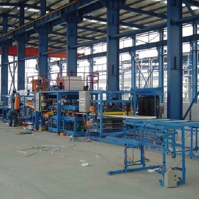 Automatic PU Foam Sandwich Panel Production Line Good Heat Preservation Capacity