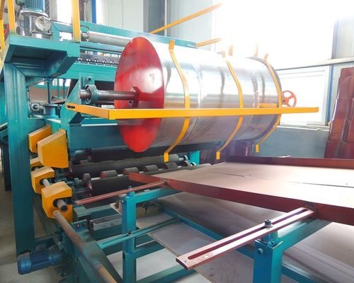pm17112594-rock_wool_eps_sandwich_panel_production_line_sheet_metal_roll_forming_machines Rock Wool / EPS Sandwich Panel Production Line , Sheet Metal Roll Forming Machines
