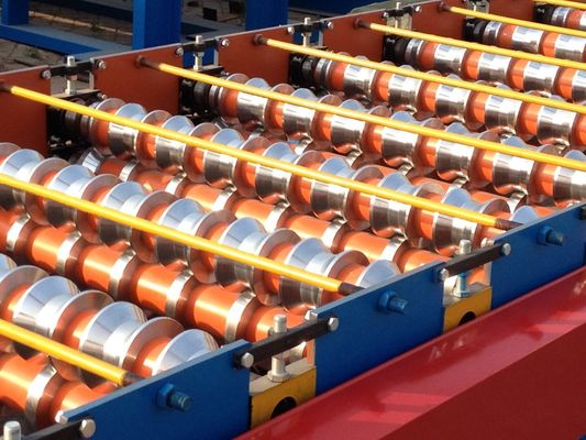 Solid Shaft Roof Corrugated Roll Forming Machine For Produce Building Material