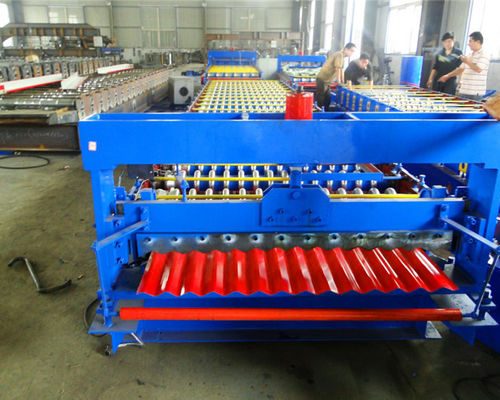 High Speed Corrugated Iron Sheet Making Machine With PLC Control System
