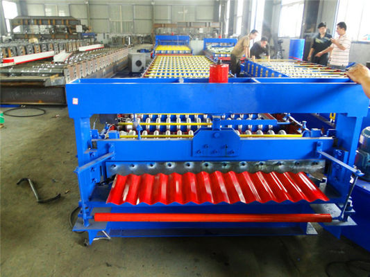 High Speed Corrugated Iron Sheet Making Machine With PLC Control System