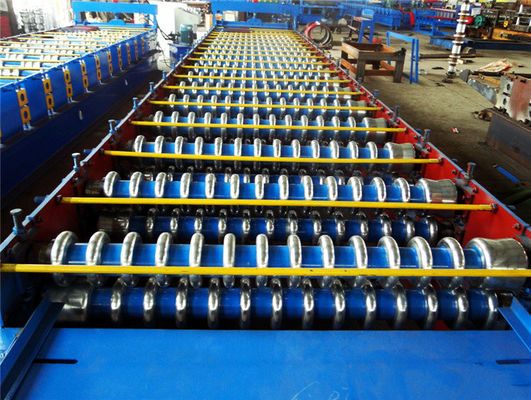 pm17116161-1250_mm_width_corrugated_roll_forming_machine_roofing_sheet_making_machine_low_noise 1250 MM Width Corrugated Roll Forming Machine / Roofing Sheet Making Machine Low Noise