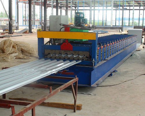 Building Material Corrugated Sheet Roll Forming Machine 13 - 16 Stations Roller