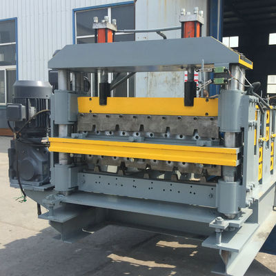 Roof And Wall Double Layer Roll Forming Machine 14 Rows Roller Station