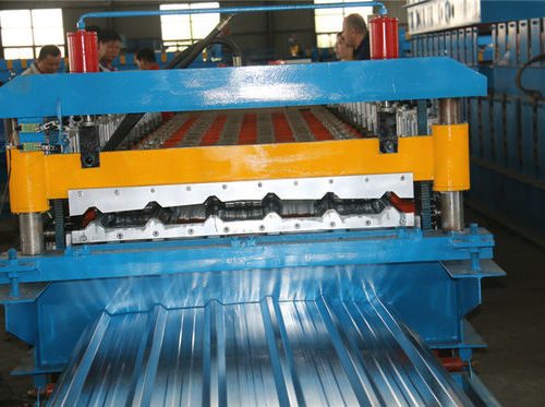 pm17122507-mould_hydraulic_cutting_roof_panel_roll_forming_machine_15m_min_speed Mould Hydraulic Cutting Roof Panel Roll Forming Machine 15M / Min Speed