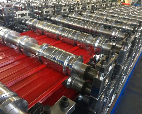 pm17140406-steel_sheet_double_layer_roll_forming_machine_with_water_cooling_system Steel Sheet Double Layer Roll Forming Machine With Water Cooling System