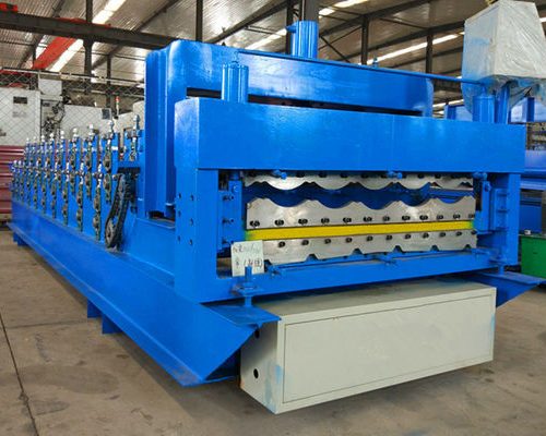 Glazing Steel Double Layer Roll Forming Machine 380 V 50 HZ 3 Phase Voltage