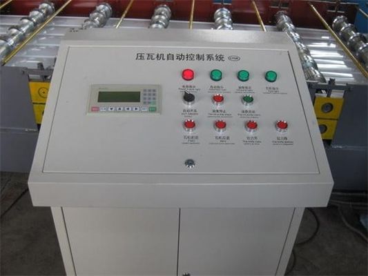 Full Automatic Color Glazed Tile Roll Forming Machine 33ksi - 50 Ksi Yield Stress