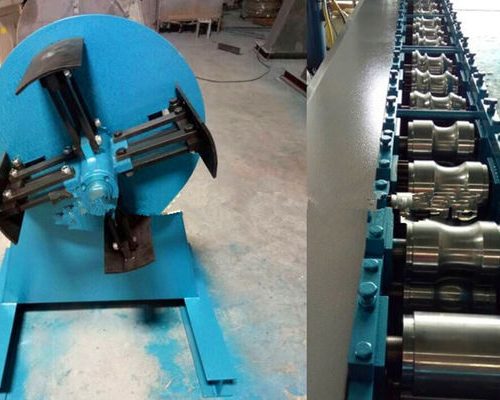 Color Steel Sheet Door Frame Roll Forming Machine 380 V 50 Hz 3 Phase Voltage