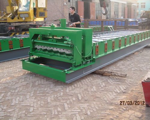 Glazed Tile Machine / Steel Sheet Roll Forming Machine 0.40 - 0.70 Mm Sheet Thickness