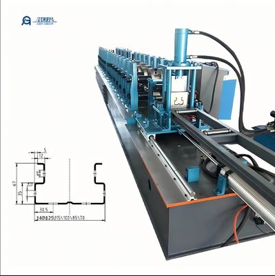 Supermarket Storage Rack Shelf Frame Cold Roll Forming Machine