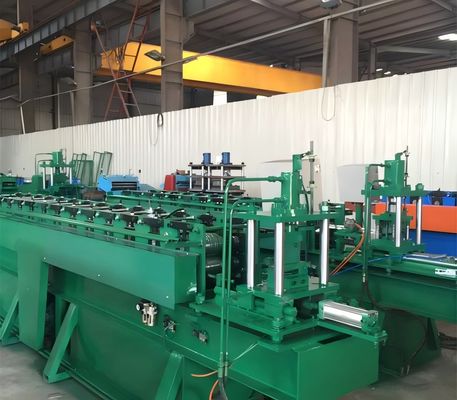 pm194552748-high_speed_rack_shelf_roll_forming_machine_with_servo_feeder_and_hydraulic_punch High Speed Rack Shelf Roll Forming Machine With Servo Feeder And Hydraulic Punch
