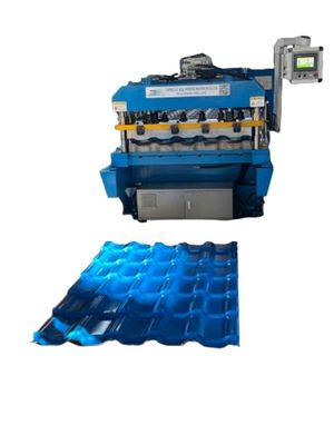 pm198649602-high_working_speed_electric_0_8mm_glazed_tile_roll_forming_machine High Working Speed Electric 0.8mm Glazed Tile Roll Forming Machine