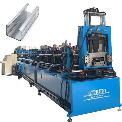 C Z Purlin Channel Cold Roll Forming Machine Full Auto For Galvanized Steel Profile
