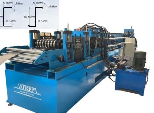 pm198786956-2mm_20_stations_cz_purlin_roll_forming_machine_gearbox_driven 2mm 20 Stations Cz Purlin Roll Forming Machine Gearbox Driven