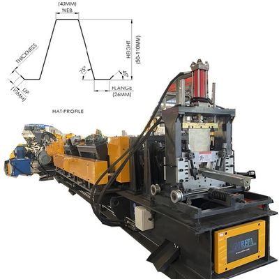 pm199352660-hat_purline_roll_forming_machine_make_purlines_profile_in_batch_fully_automatically Hat Purline Roll Forming Machine Make Purlines Profile In Batch Fully Automatically