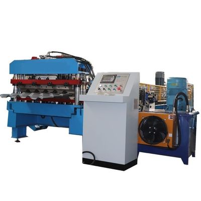 12m/ Min Step Tile Machine PPGI PPGL 11kW Sheet Roll Forming Machine