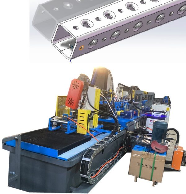 metal tube machine Tube making machine with online punching