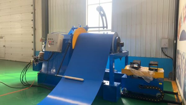 High-Speed Trapezoidal Roofing Sheet Roll Forming Machine with Pre-Cutting System