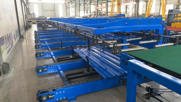 High-Speed Trapezoidal Roofing Sheet Roll Forming Machine with Pre-Cutting System