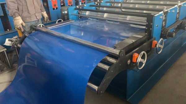 20210804 676 840 Trapezoidal Roofing Sheet Roll Forming Machine | Automatic Metal Roof Panel Production Line
