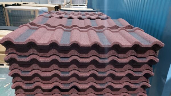 彩石瓦生产过程 (23) Automatic Stone Coated Roof Tile Roll Forming Machine