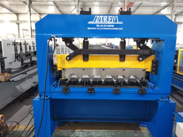 李展马来西亚楼承板 (16) Heavy-Duty Floor Deck Roll Forming Machine for High-Strength Steel Deck Production